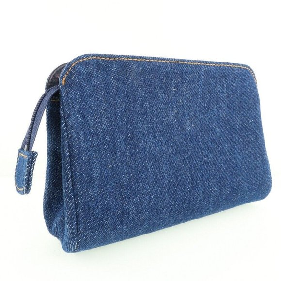 CHANEL Cosmetic porch Pouch Blue denim Women - Picture 2 of 8